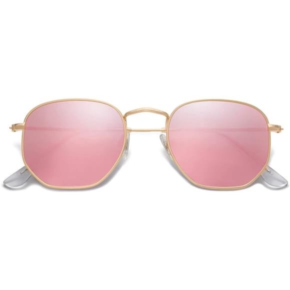 Small Square Polarized Sunglasses for Men and Women Polygon Mirrored Lens main image 5